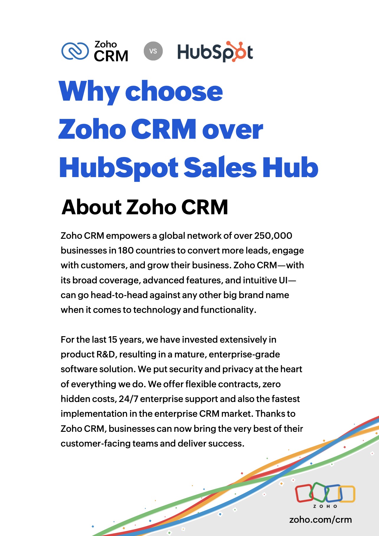 Zoho CRM is een krachtig alternatief voor HubSpot