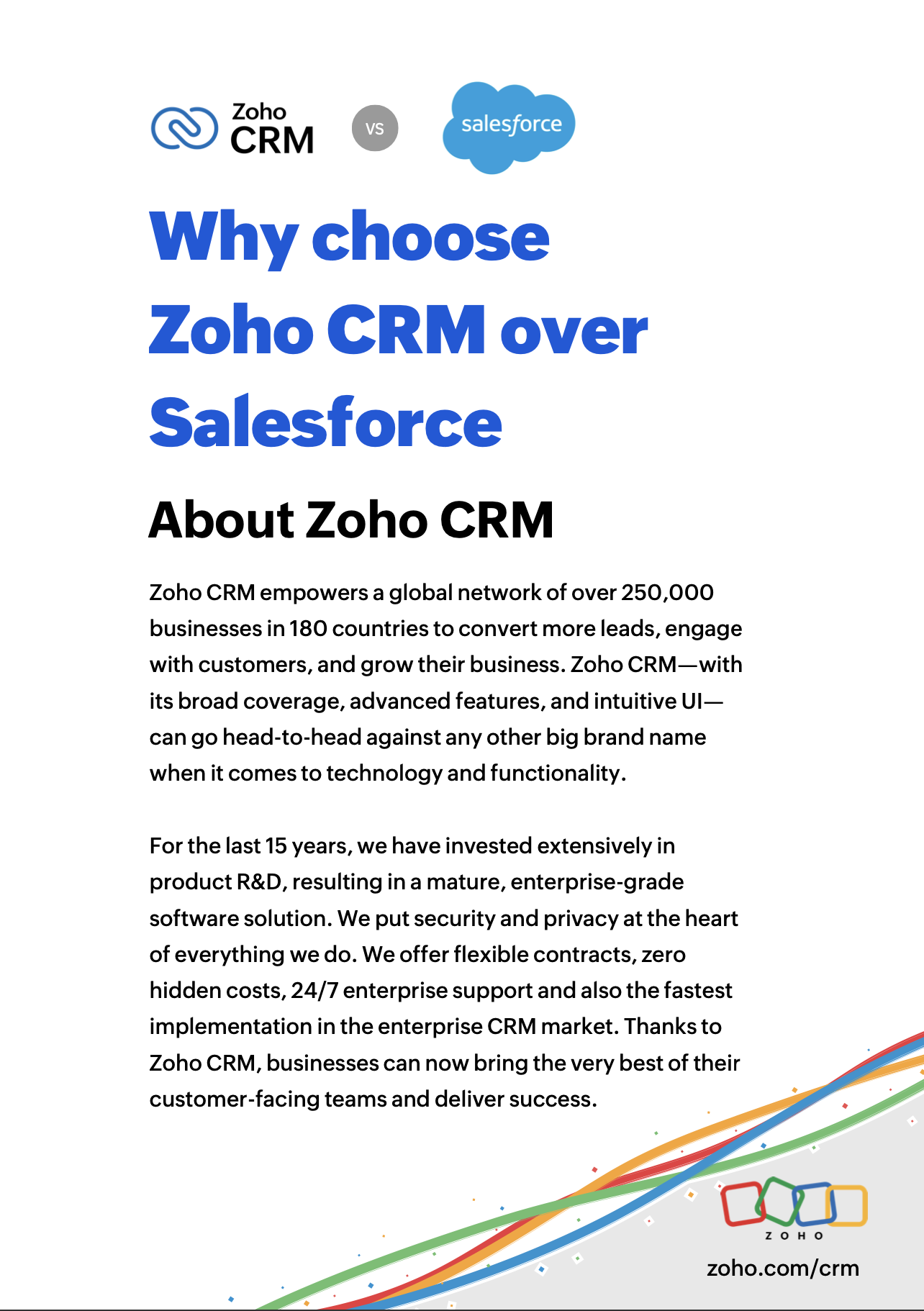 Zoho CRM is een krachtig alternatief voor Salesforce